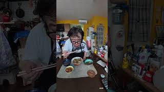豚肉とエリンギ丼食べた #asmr #shorts #mukbang