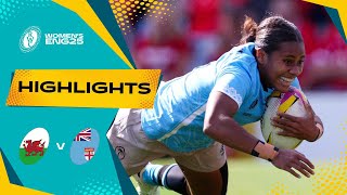 An intense showdown 😱 | Wales v Fiji | Rugby World Cup 2025 | Highlights