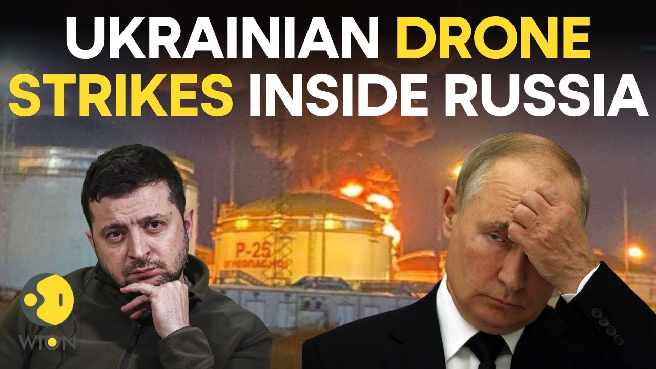 Ukrainian drone strikes inside Russia puts oil refinery in Krasnodar on fire | Russia-Ukraine War