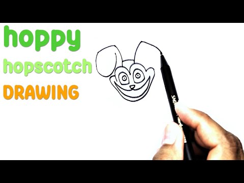How To Draw Hoppy Hopscotch Monster | Poppy Playtime | Smiling Critters Drawing