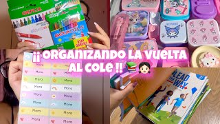 Organizando la vuelta al cole !!! 🎒📚 (preparando los libros y tarteras) 