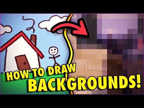 How To Draw and Paint Backgrounds for Beginners!