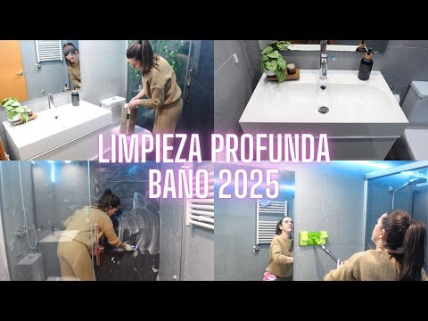 LIMPIEZA PROFUNDA del BAÑO ✨DECORACIÓN y FUERA RUIDO VISUAL