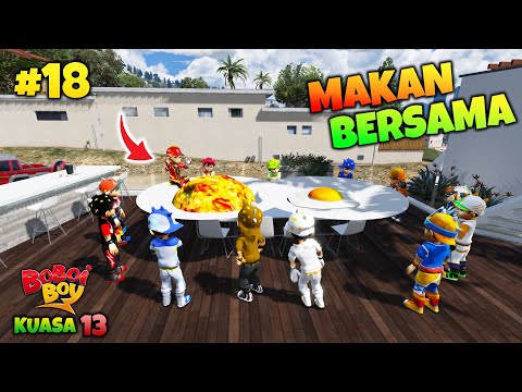 BOBOIBOY VOLTRA MAKAN BARENG KELUARGA BOBOIBOY DI RUMAH - GTA 5 MOD