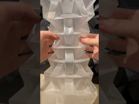 Folding translucent sheet into  geometric forms. Origami; Prop 2(Translucent)