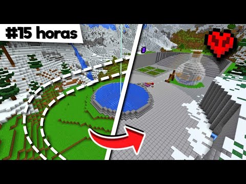 Transforme este VALLE MONTAÑOSO en Minecraft Hardcore