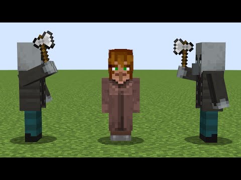 will the vindicator attack villager woman?