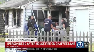VIDEO: One person dead in Southington house fire