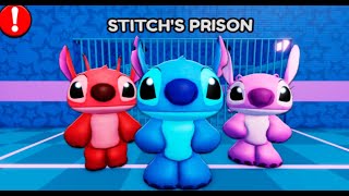STITCH'S PRISON RUN (OBBY!)🏃 #roblox #scarryobby