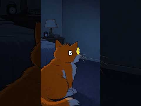 Этот кот каждый день смотрел в один и тот же угол, а потом...#истории #анимации #хоррор #мемы #факты