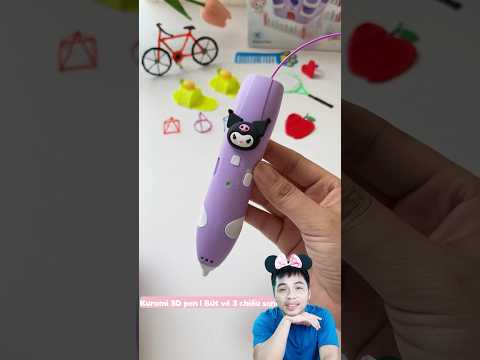 Kuromi 3D pen | Bút vẽ 3D Kuromi đáng eo #kuromi #sanrio #japan #shortviral #kawaii
