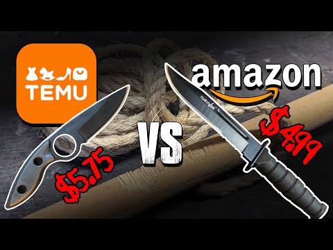 Temu’s CHEAPEST KNIFE vs Amazon’s Cheapest Knife!