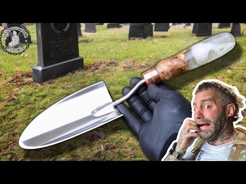 Making A Garden Trowel with A Bird Skull - Pet Cemetery Tool