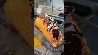The CHOCOLATELY WASTED ROLLED ICE CREAM TACO from Rainbow Rolls on Long Island NY!🍦🤤 #DEVOURPOWER