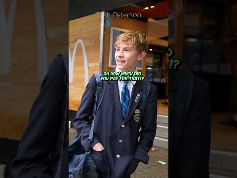 Kid EXPOSES vegan for being a hypocrite