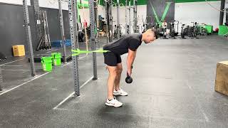 Band Resisted Kettlebell Romanian Deadlifts