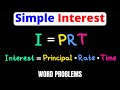 Solving Simple Interest Problems with I = PRT
