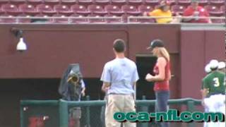 oca-nfl.com Kelly throws first pitch at Dick Howser