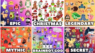 All BRAINROTS from Steal A Brainrot (NORTH POLE UPDATE) | ROBLOX
