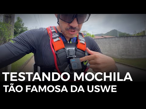 MOCHILA USWE TÃO FAMOSA COM ADAPTADOR GOPRO - TESTANDO