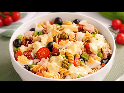Ensalada de Pasta Fácil y Deliciosa - Lista en 15 Minutos 🥗
