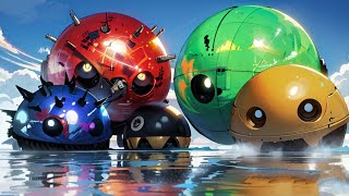 Pacman vs Monsters Compilation | Robot Pacman vs Cartoon cat 15