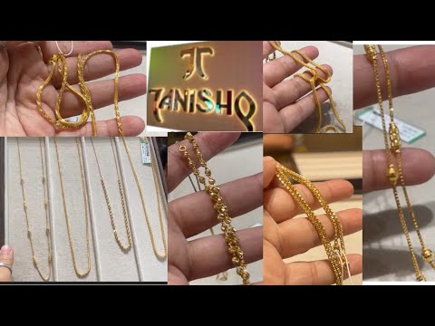 tanishq gold chain 😍Design with weight/matar mala chain/layer chain/latest chain 2025