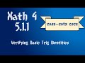 Verifying Trigonometric Identities