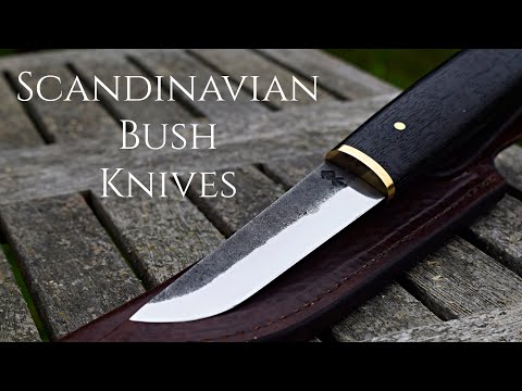 Knifemaking & Leatherwork - Forging 4 Scandinavian Bushcraft Knives. (Available)