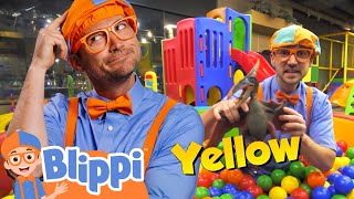 Blippi Visits an Indoor Playground (Kinderland) | 🟣 BLIPPI | Moonbug Kids - Play and Goal Club