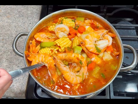 LA MEJOR RECETA DE CALDO DE CAMARON #caldodecamaron #mariscos #comidamexicana #comidacasera #comida