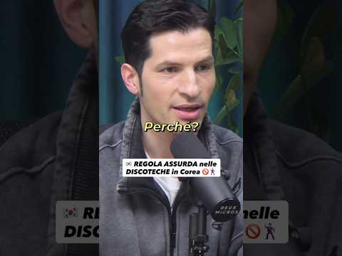 🇰🇷 REGOLA ASSURDA nelle DISCOTECHE in Corea 🚫🕺🏻 #podcast #corea