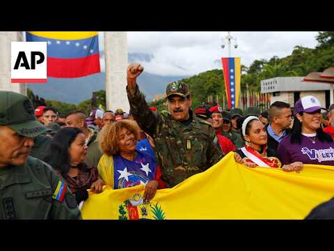YouTube video thumbnail: Maduro Marches With Supporters in Venezuela Amid Tensions With the US