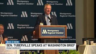 YouTube video thumbnail: Senator Tuberville Speaks at Washington Brief