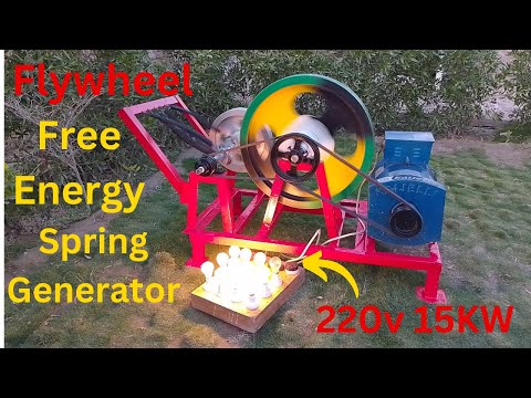 Build Flywheel Spring Machine Free Energy Free Electricity Generator New Idea 220v 15kw Alternator