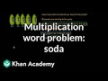 Solving Multiplication Word Problems with Soda Liters