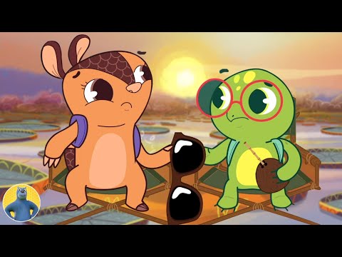 Sunset Cartoon Video For Kids, फनी कार्टून, Kids Animated Silent Video For Toddlers