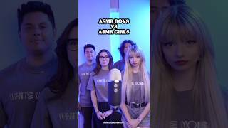ASMR BOYS VS ASMR GIRLS 🤺 #shorts #asmr #challenge