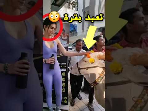 كريتي سانون تأخد بركات من بقرة😨😳 #bollywood #بوليوود #srk #khan #kapoor #kajol #aliabhatt