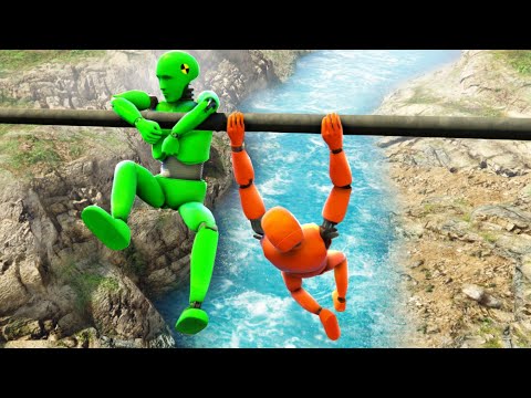 GTA 5 Crash Test Dummy • Crazy Water Ragdolling and Jumps!