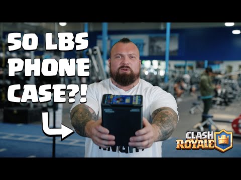 The Strongest Man with the Heaviest Phone Case! | Eddie Hall x Clash Royale