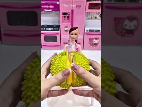 Satisfying With Unboxing Mianiature Barbie Kitchen Set Toys 🎀✨