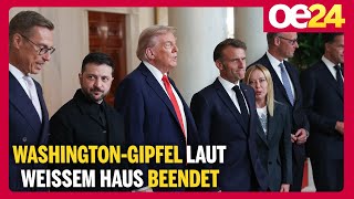Washington-Gipfel laut Weißem Haus beendet