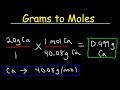 Molar Mass and Moles Calculations