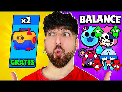 MEGACAJAS GRATIS !!! SKIN DE MANDY GRATIS ? CAMBIOS DE BALANCE Y TRUCO TOP en BRAWL STARS