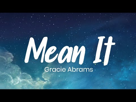 Mean It - Gracie Abrams (Karaoke)