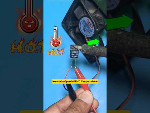 KSD-01F H 50°C Normally Open (NO) Bimetal Thermostat #shorts #diy #electronic #automobile #creative