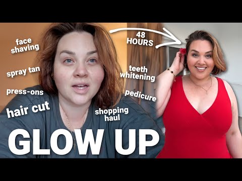 48-HOUR VACATION GLOW UP *spray tan, hair cut, nails, pedis, & shopping!!*
