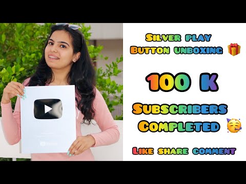 Silver play button ~ Unboxing 🎁 ~ 100k Subscribers Completed 🥳 ~ Priyal Kukreja