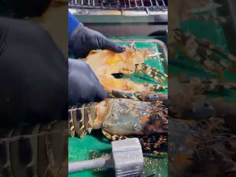 Fresh! Giant Lobster BBQ #food #seafood #lobster #thailand